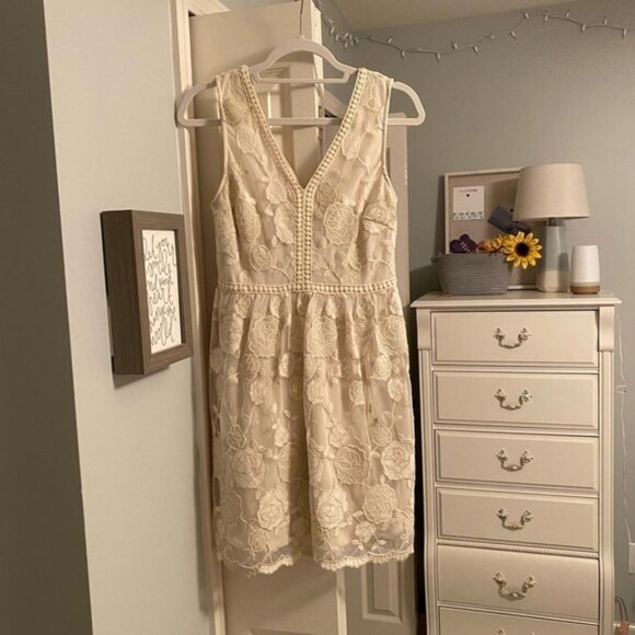 ALTAR’D State Cream Lace Dress - Picture 2 of 8